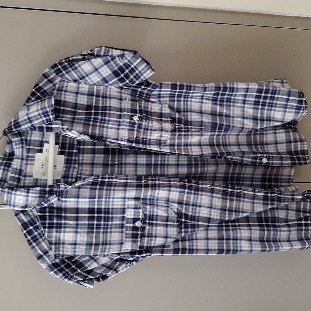 H&M L.O.G.G. short sleeve 100% cotton shirt